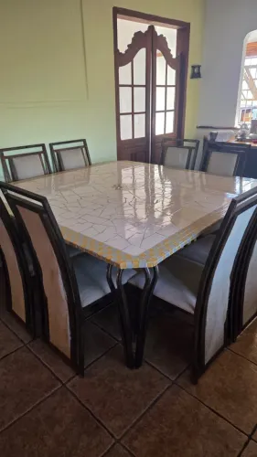 Mesa de Jantar quadrada - em mosaico