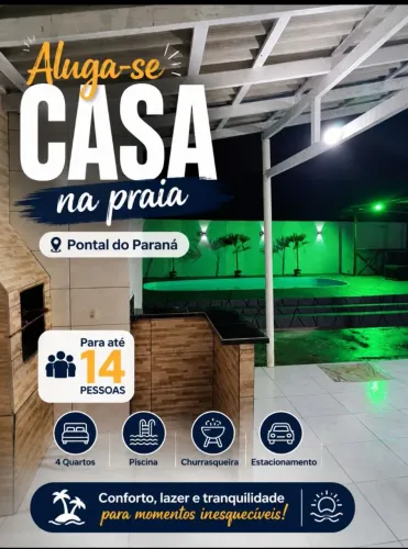 CASA NA PRAIA COM PISCINA