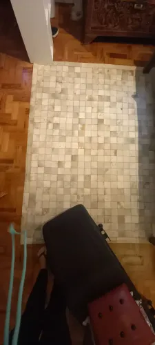 Lindo tapete couro bege, 1,5x2,00, sofisticado e facil de lavar