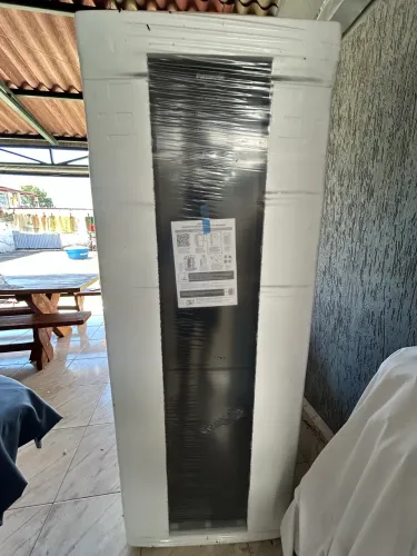 (Lacrado) Geladeira Panasonic BB65 Black Glass Inverse Frost Free 450L Inverter A+++