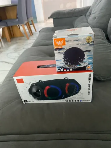 2 Caixas de Som Bluetooth RGB Xtreem + Mini caixa de som