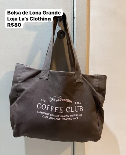 Bolsa de lona marrom
