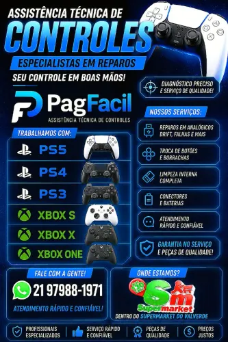 Reparo Controles de vídeo games 