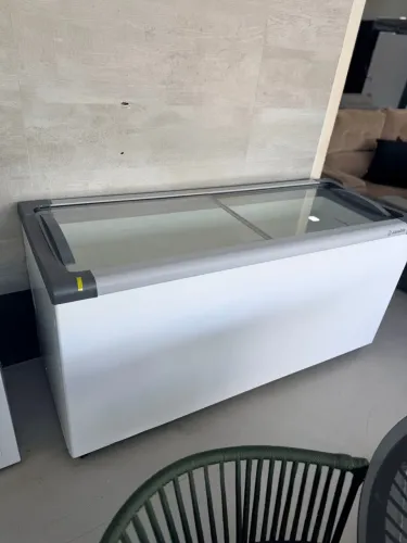 FREEZER EXPOSITOR METALFRIO HORIZONTAL 505L LITROS 2 PORTAS BRANCO 127V