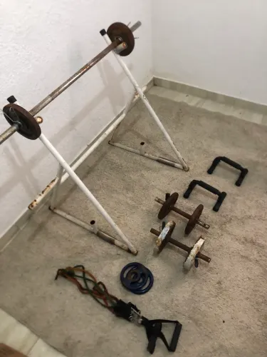Kit para musculação em casa