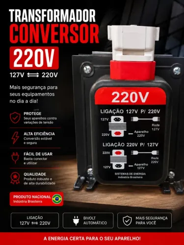 Transformador ALLGRIFFE 5.000Va , 220v / 110v