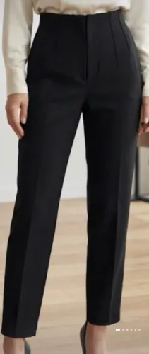 calça de alfaiataria feminina preta