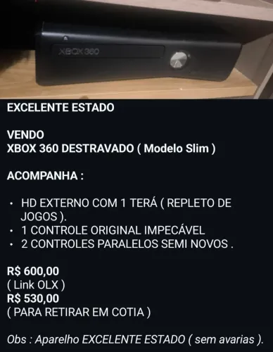 XBOX 360 SLIM ( DESBLOQUEADO)