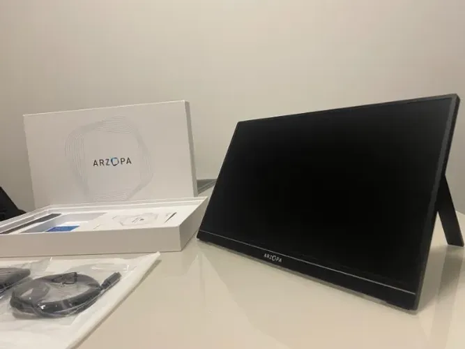 Monitor Portátil Gamer Arzopa A1 15.6 A1 Full Hd 1080 Cor Preto