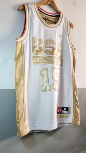 Jersey Dream Team USA Nike Edition Gold Tam M Grande Relíquia Original