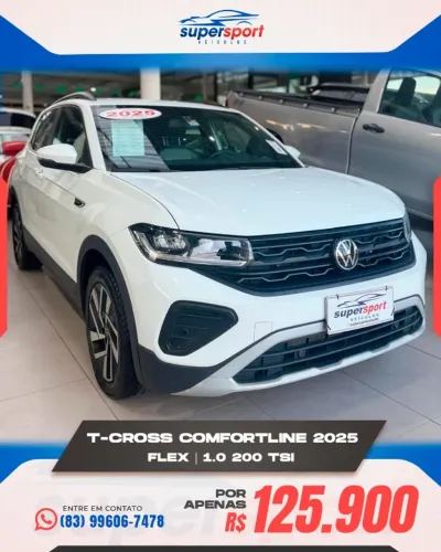 Volkswagen T-Cross Comfortline 1.0 TSI Flex 5P Aut. 2025