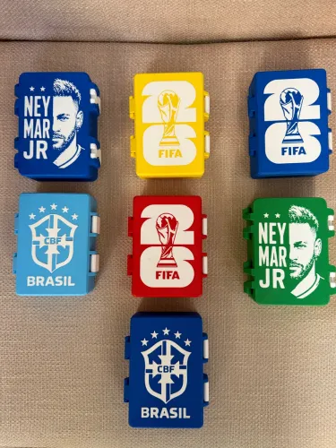 Caixa Maleta Porta Figurinhas Álbum Copa
