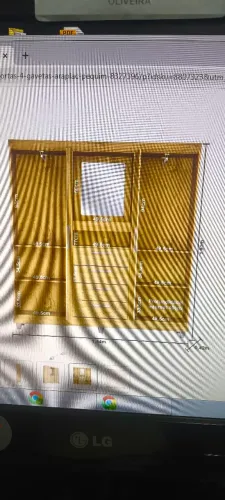 Guarda roupas de casal novo na caixa conforme imagem do anúncio