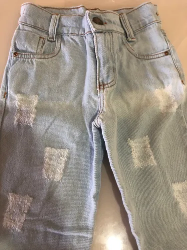 Calça jeans clara infantil TAM 9