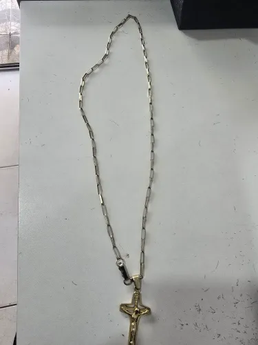 Cordão prata banhado