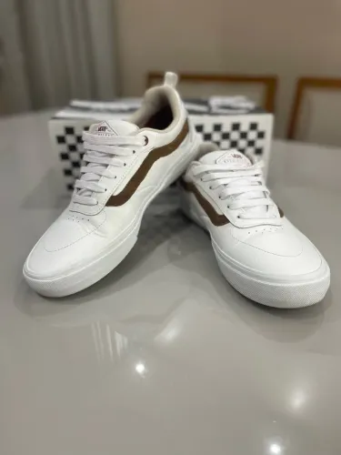 Tênis Vans Kyle Walker Pro Skate Leather White Red