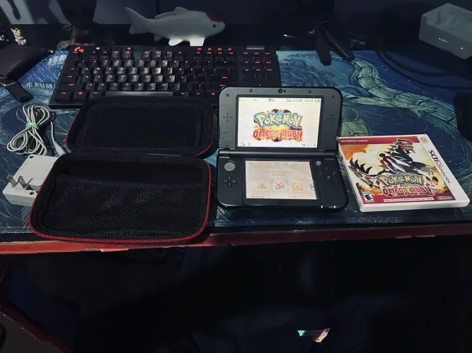 Nintendo New 3ds XL + acessórios + jogo