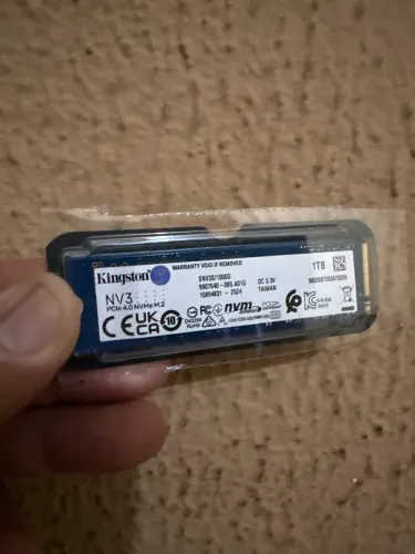 SSD Kingston NV3 1TB NVMe M.2 PCIe 4.0 Novo 6000MB/s