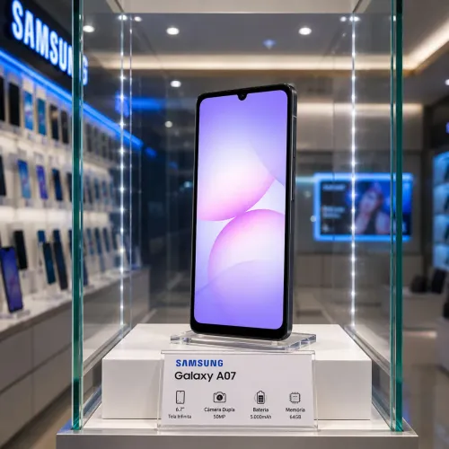 SAMSUNG GALAXY A07 128GB - TELA GIGANTE DE 6.7" ?