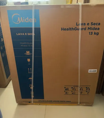 LAVA E SECA 13KG (NOVAS, NA CAIXA). MIDEA CINZA ESCURO