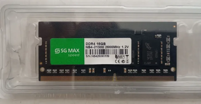Memória RAM 16GB Ddr4 SG Max 2666Mhz p/notebook