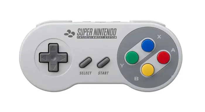 Controle Super Famicom Switch Online Cinza