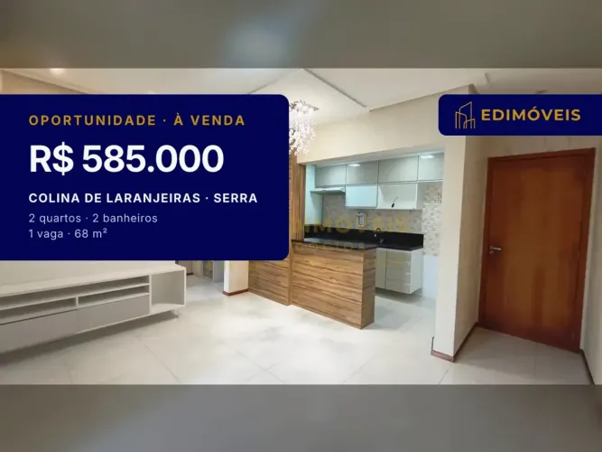 Apartamento 2 quartos na Colina de Laranjeiras, ideal para sua família