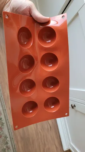 Conjunto de 2 formas de silicone mini esfera Silikomart