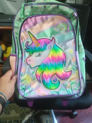 Mochila escolar chenson unicórnio infantil feminina