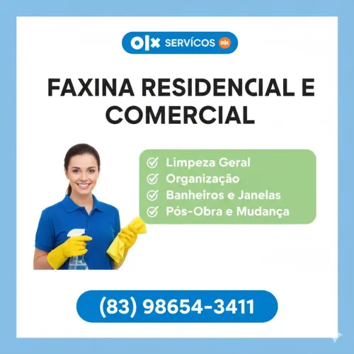 Faxina e organização.