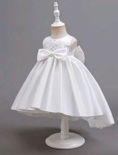 Vestido Dama de Honra Branco 2 a 3 Anos