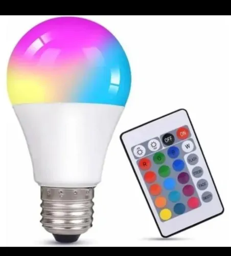Lâmpada colorida 