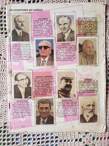 Álbum de Figurinhas Completo Revista Quatro Rodas