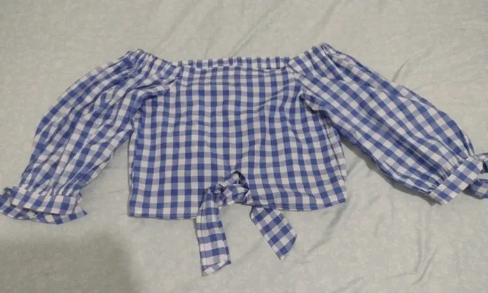 Blusa Quadriculada Ciganinha