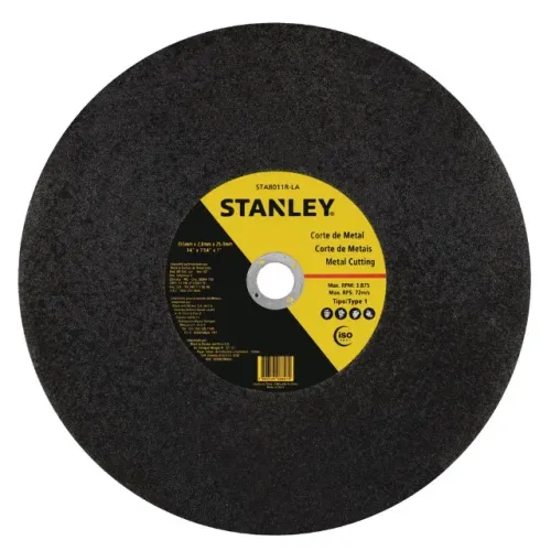 Disco de Corte Ferro para Serra Policorte 14" 355mm x 2,8mm x 25,4mm Stanley STA8011R-LA
