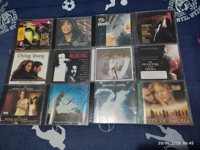 12 cds Trilha sonora de filmes ( Lote de cds)