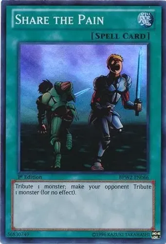 Yugioh!!! Share The Pain Bpw2-pt066 Super Rare - Battle Pack