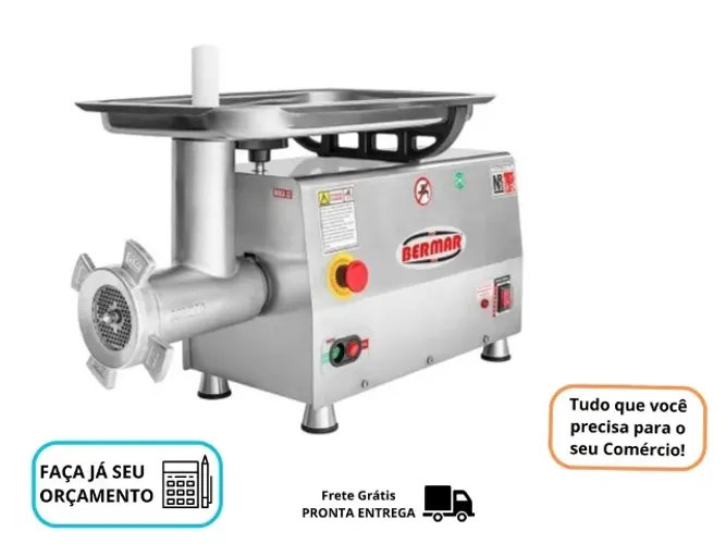 Moedor de Carne Bermar Boca 22 Inox