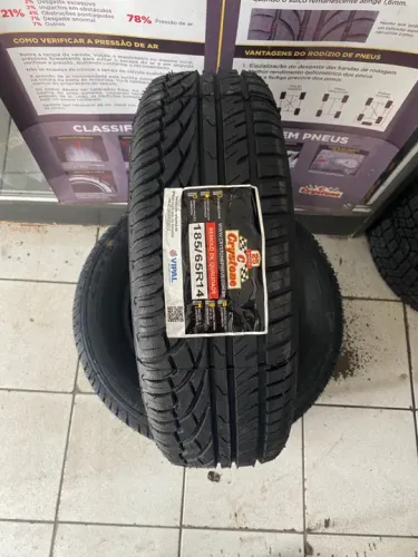 4 PNEUS 185/65/R14 REMOLD CRYSTONE VIPAL (instalação gratuita)