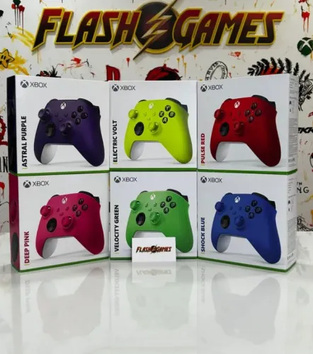 Controles Coloridos Xbox Series X/S - FlashGamesSJC
