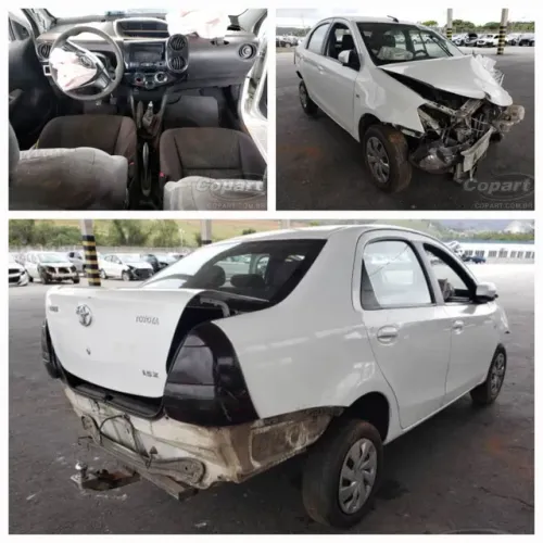 Etios 2018 sedan sucata pra retirada de peças 