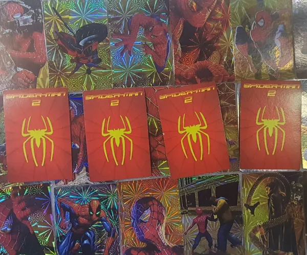 Lote 10 cards homem aranha - card spider man