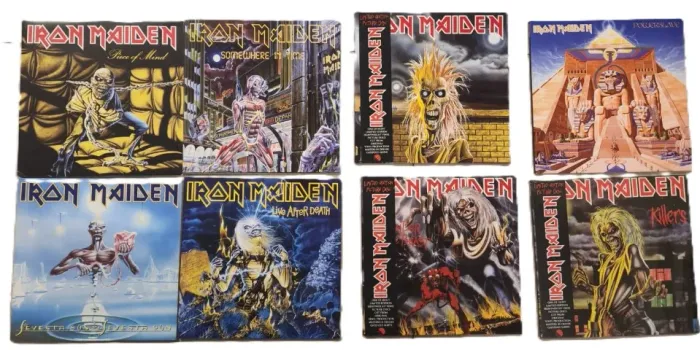 Iron Maiden Limited edition picture disk vinil - 8 discos, sendo um duplo e 1 lacrado