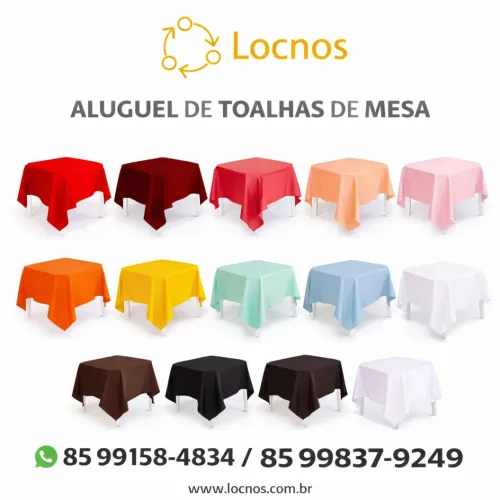 Aluguel de toalhas de mesa