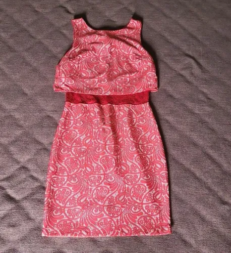 Vestido Vermelho Floral