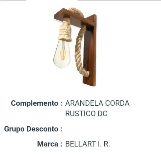 Arandela rústico 