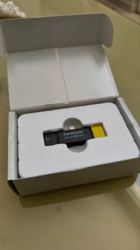 Receptor de microfone sem fio de canal duplo para iOS