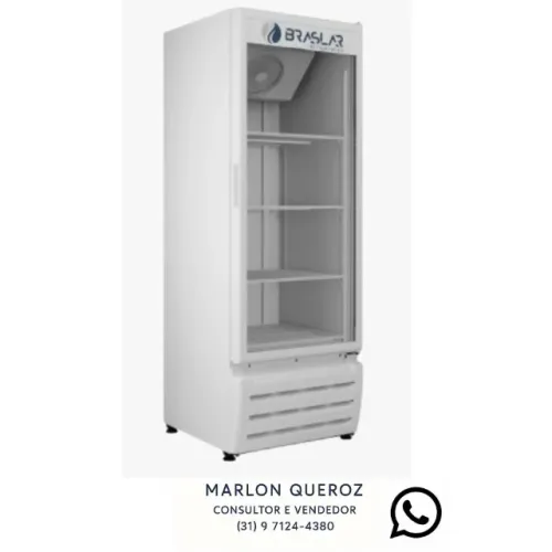 Freezer Vertical Porta de Vidro Braslar 500 Litros Novo