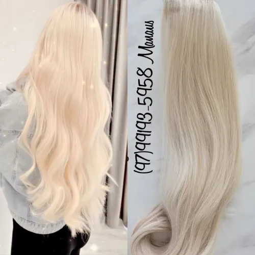 Platinado com Pérola Aplique tic-tac 