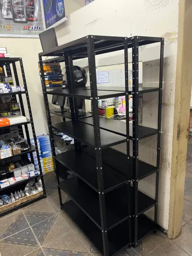 Estante de aço preta Novo